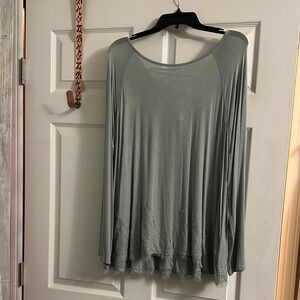 Chic Sage Women's Long Sleeve Top, Xl-XXL